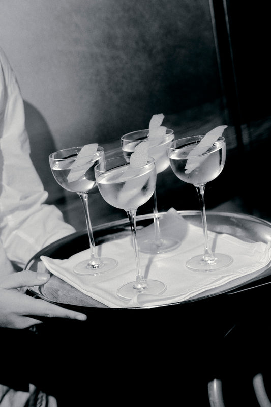 The Apollo's "Greek Martini" Black and White Art Print